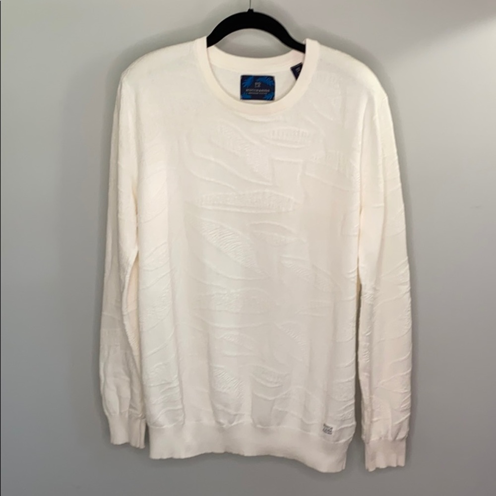 Scotch & Soda 3-D Crew Neck Sweater